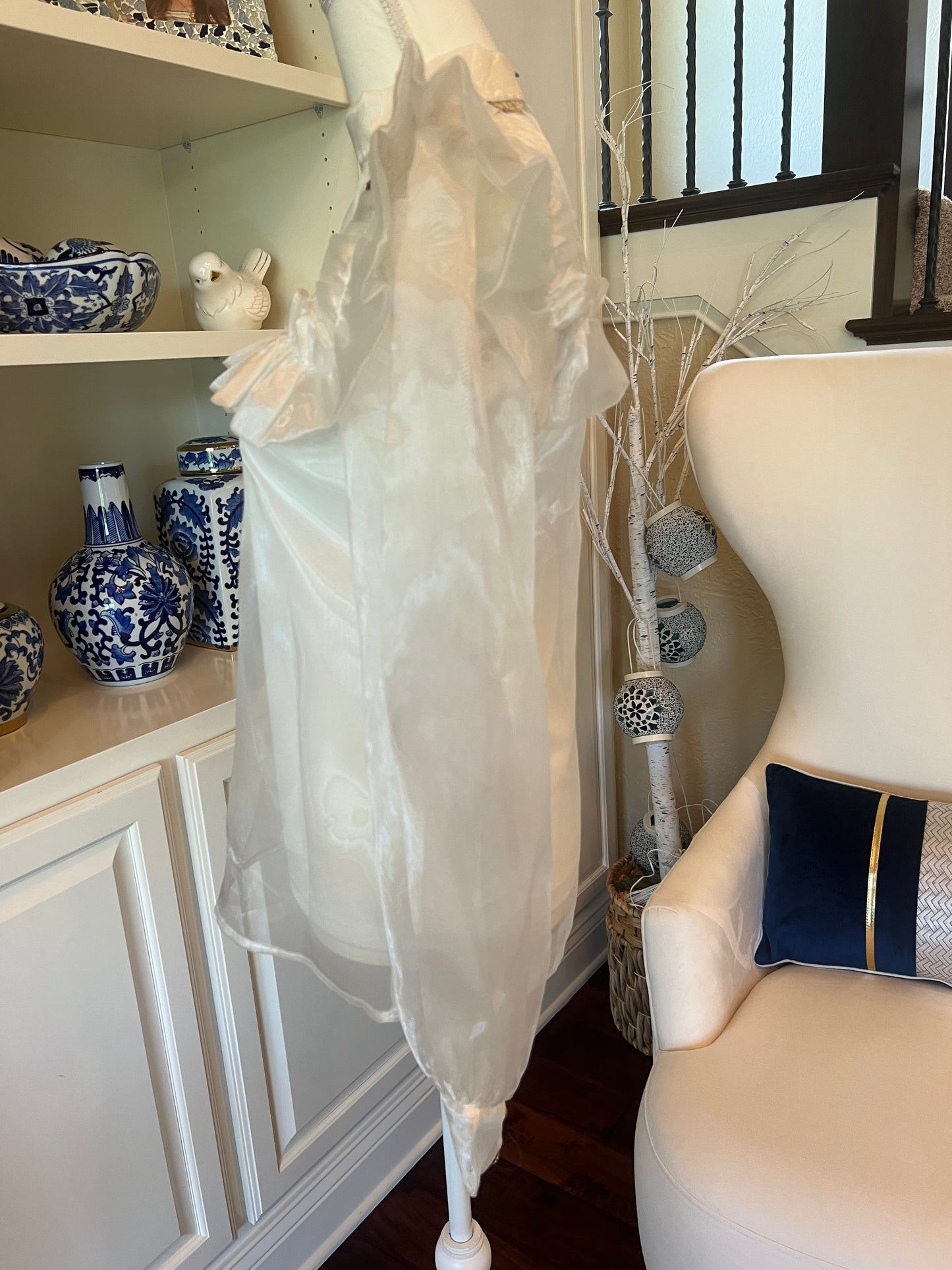 Crystal Rose Organza Blouse