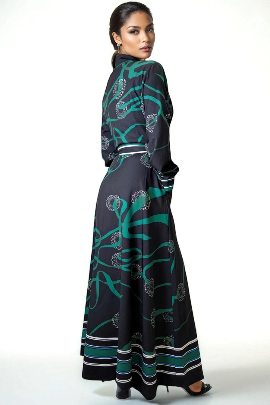 BUTTON DOWN MAXI SHIRT DRESS