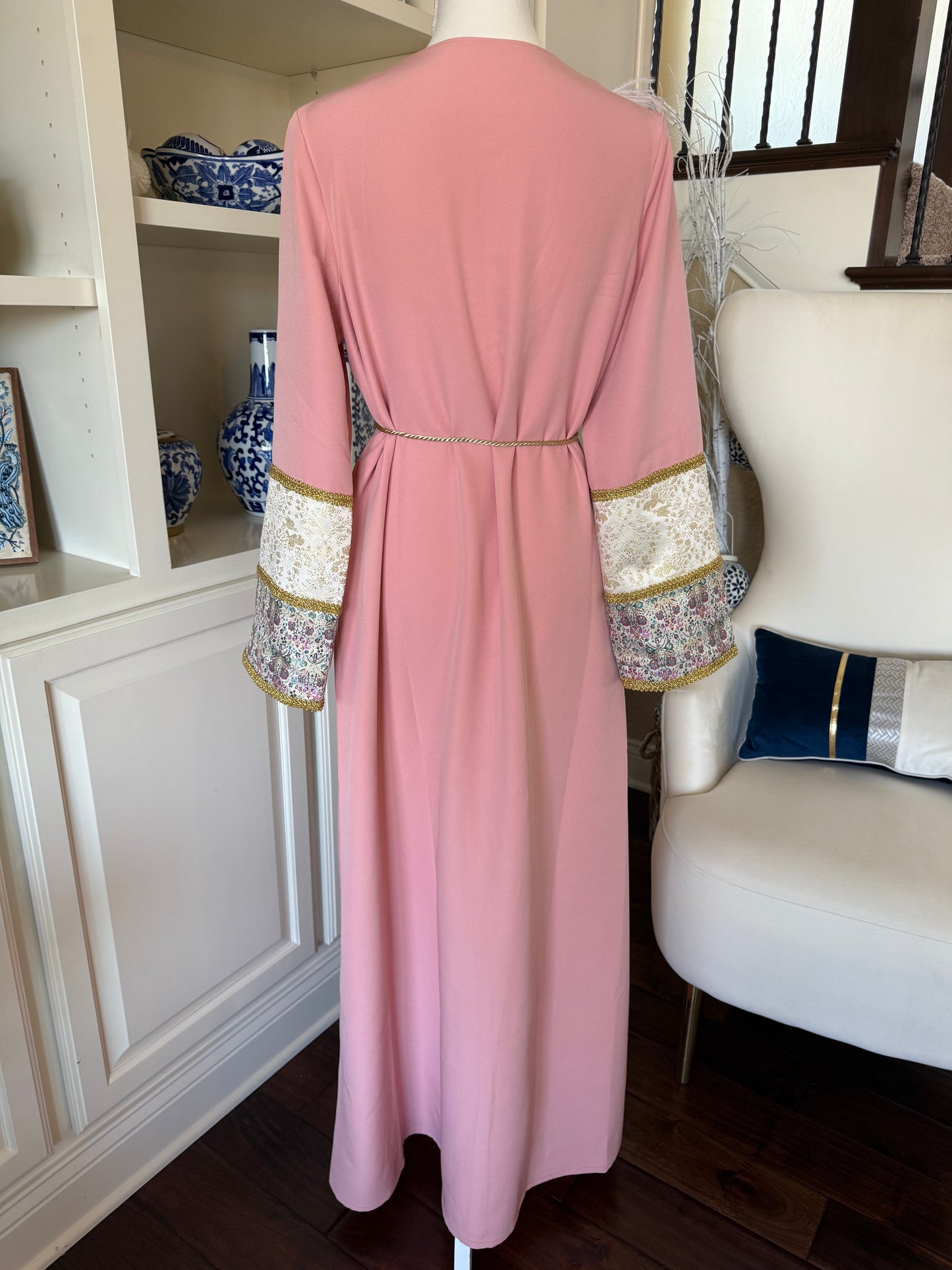 Golden Blossom Abaya