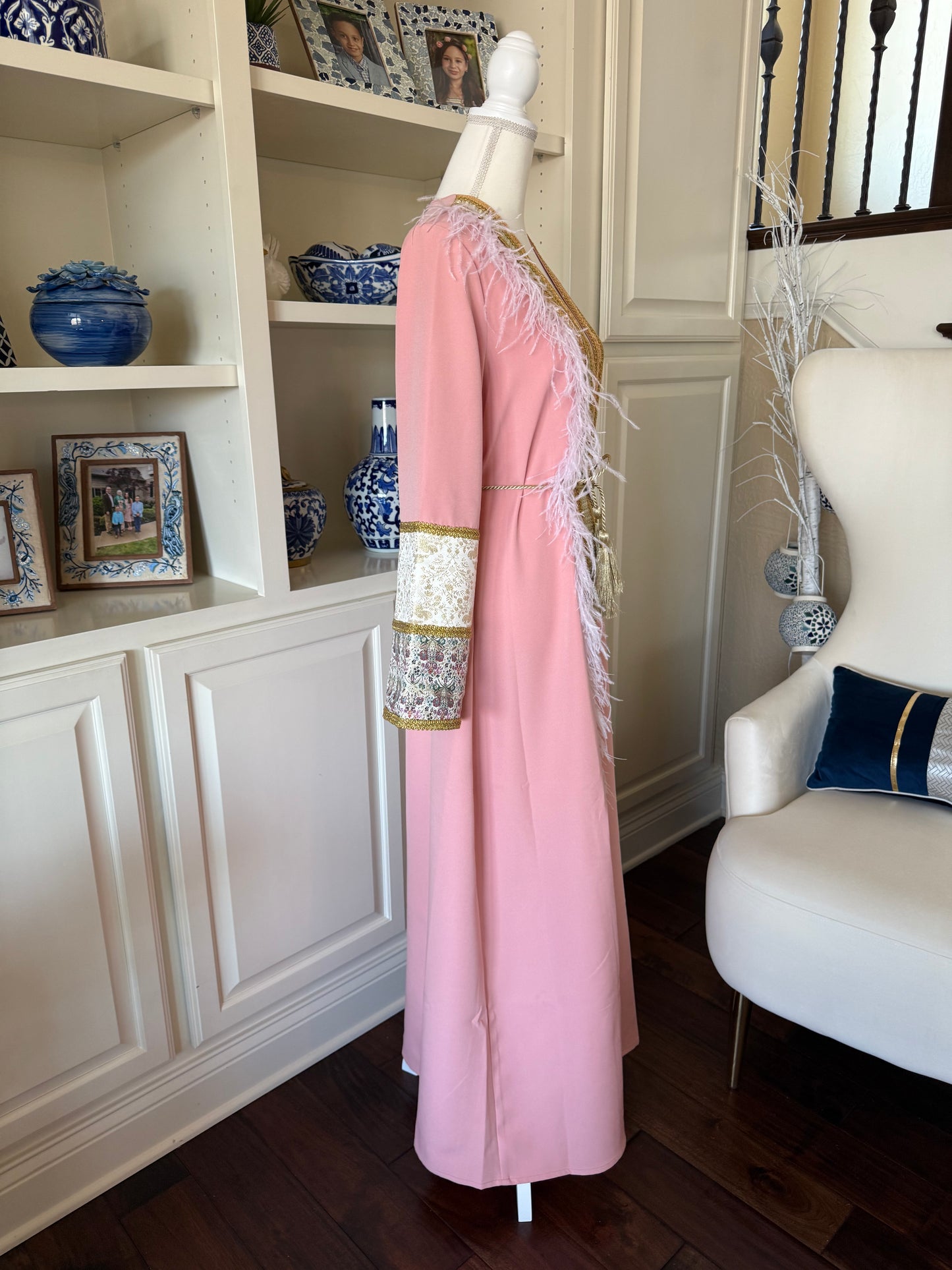 Golden Blossom Abaya