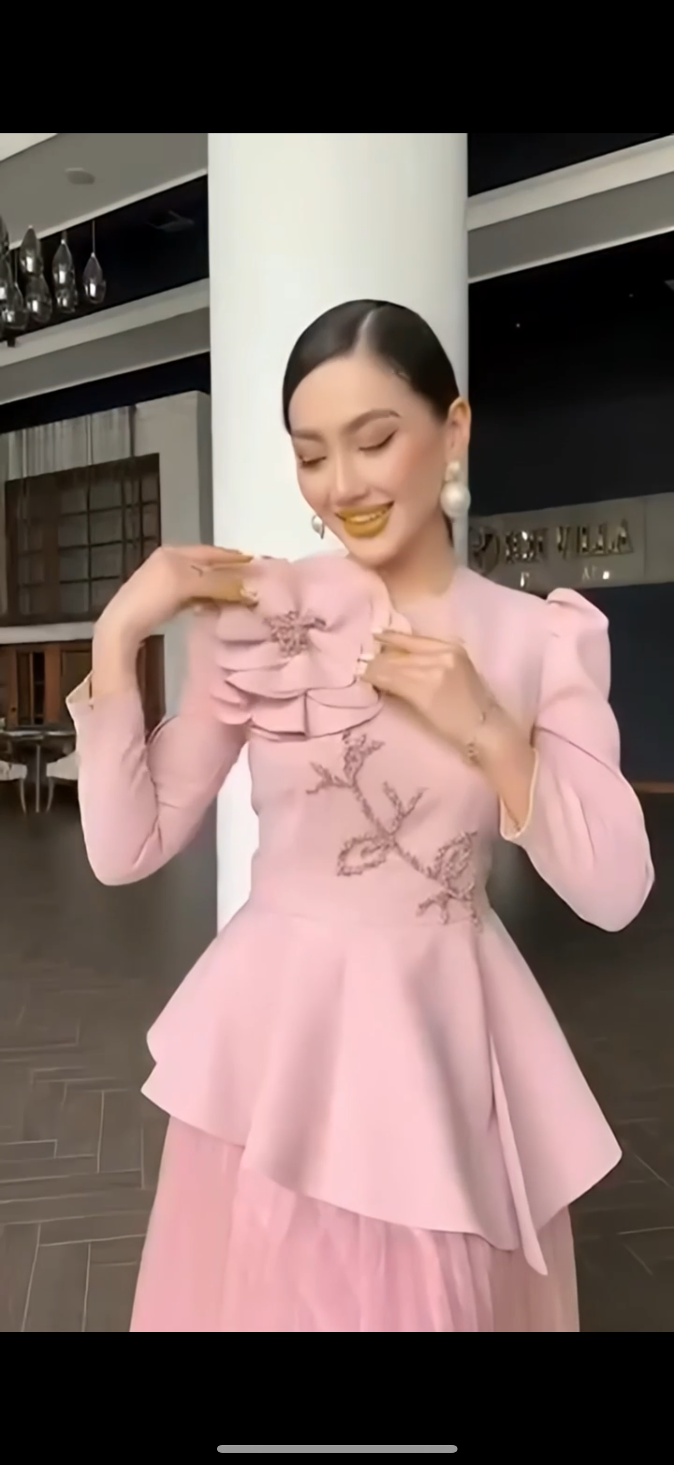 Pink flower dress