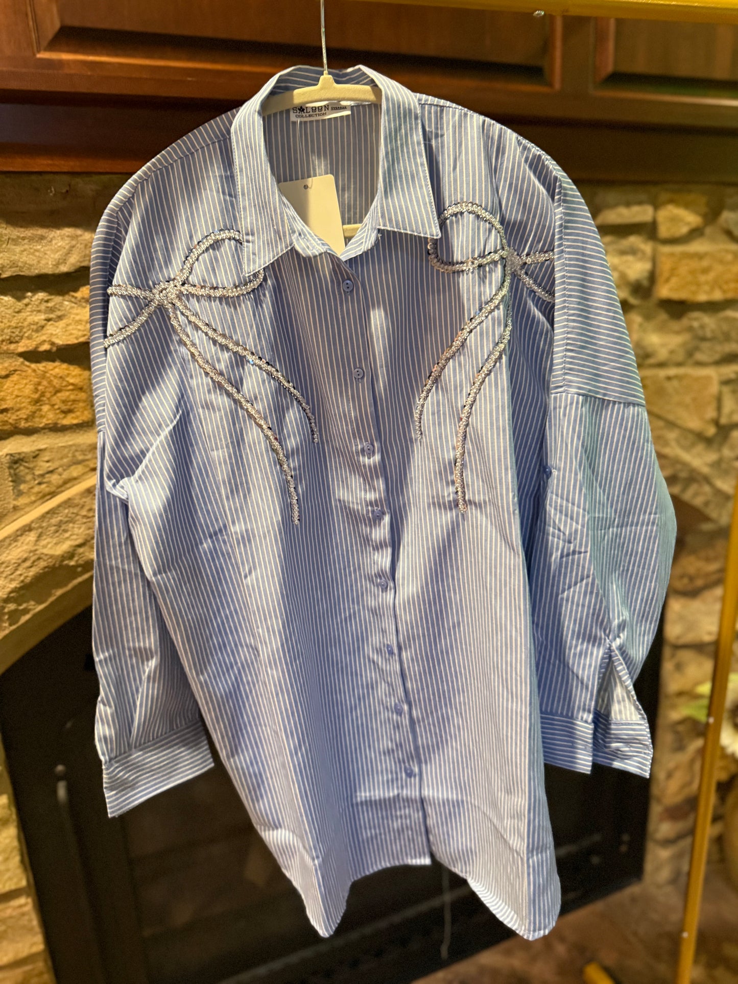 Sparkle Bow Blouse