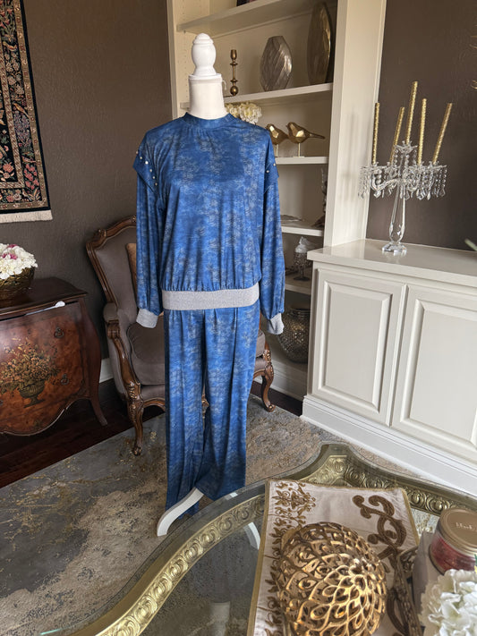 Midnight blue loungewear set