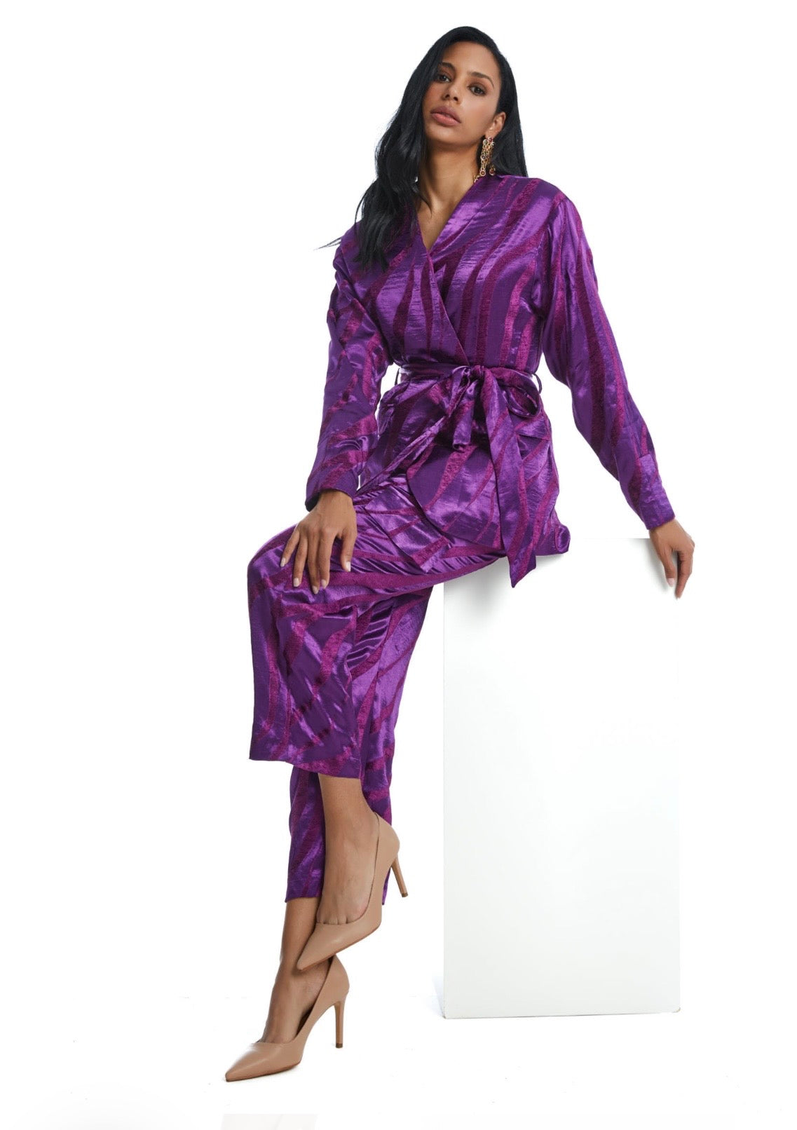 velvet & satin set