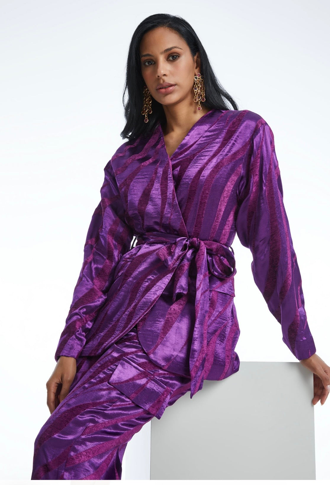 velvet & satin set