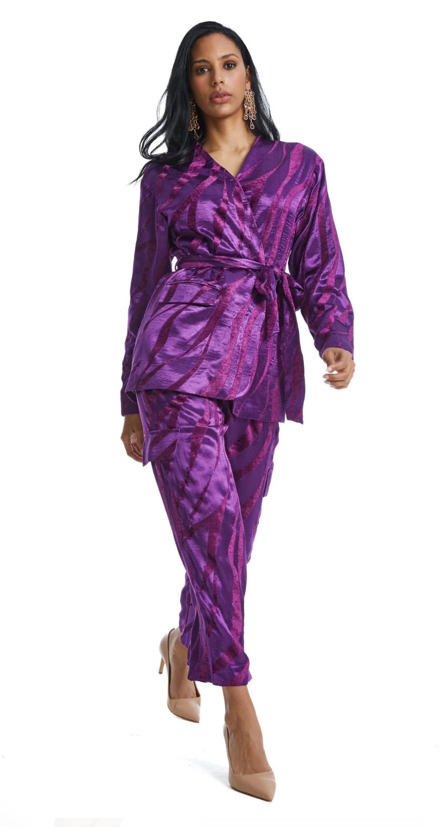 velvet & satin set