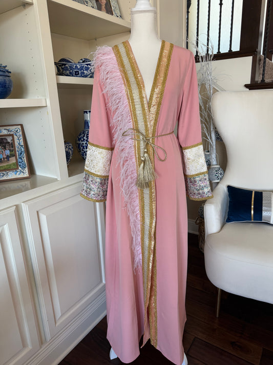Golden Blossom Abaya