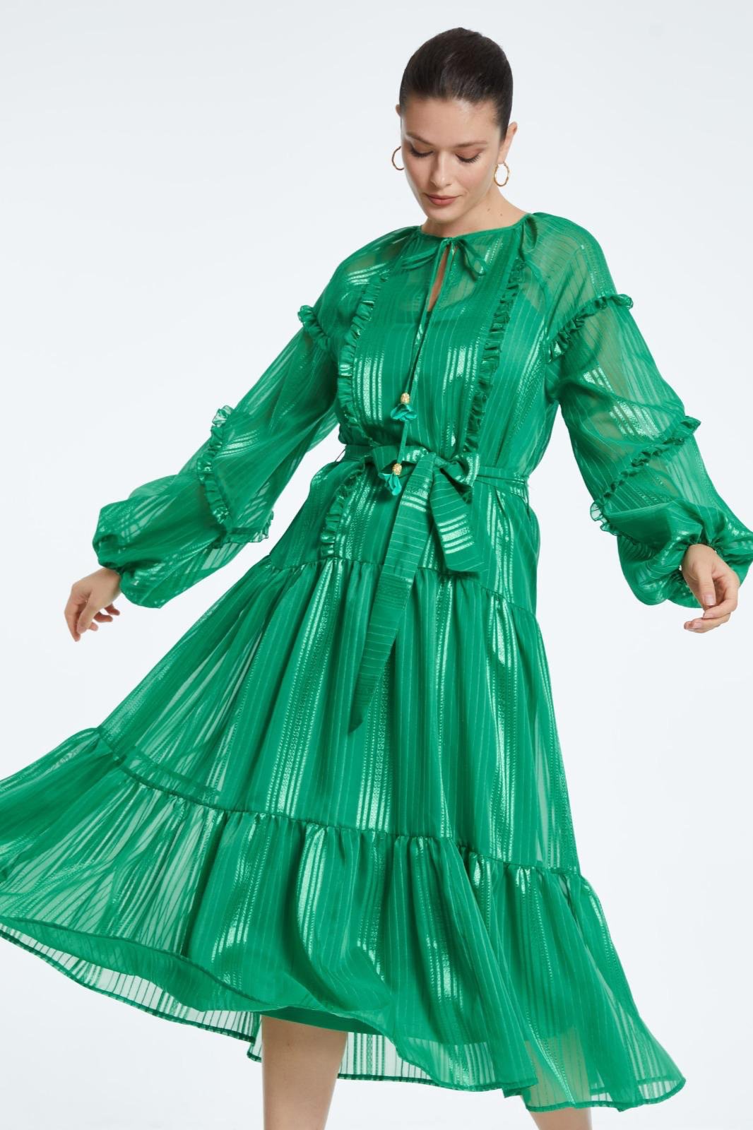 Emerald Flair Dress