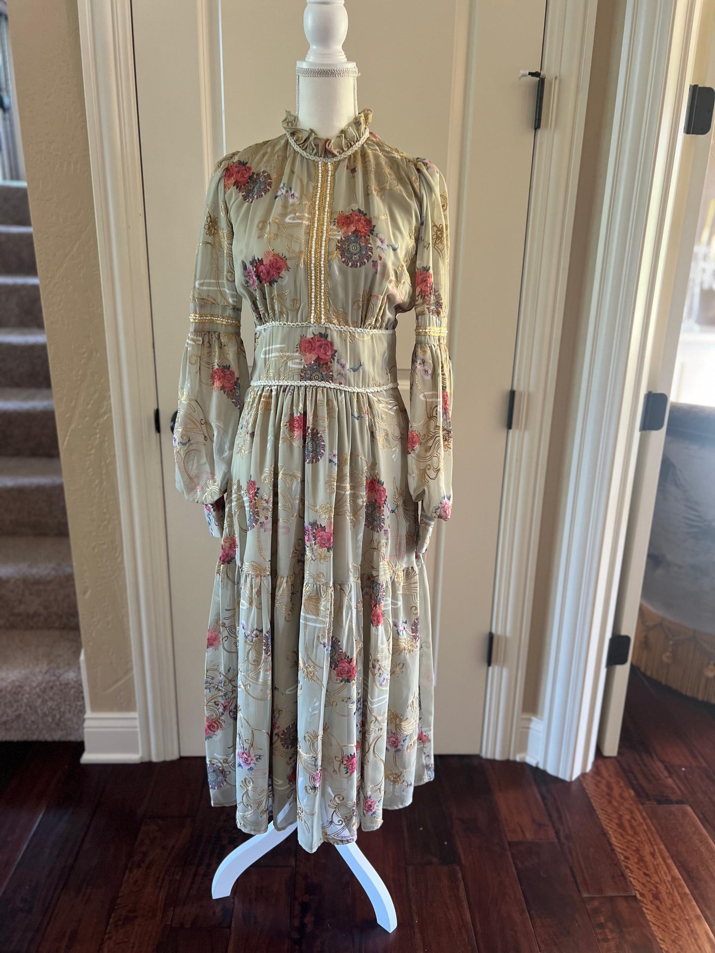 Vintage Ivory Garden Dress