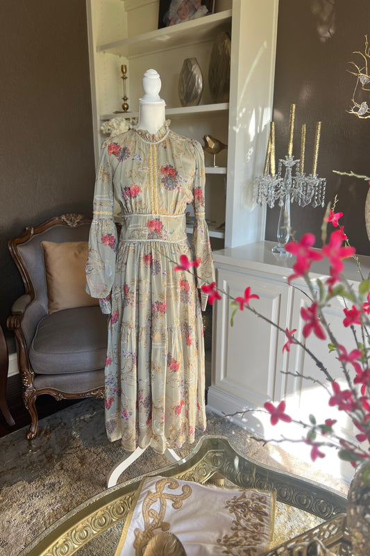 Vintage Ivory Garden Dress